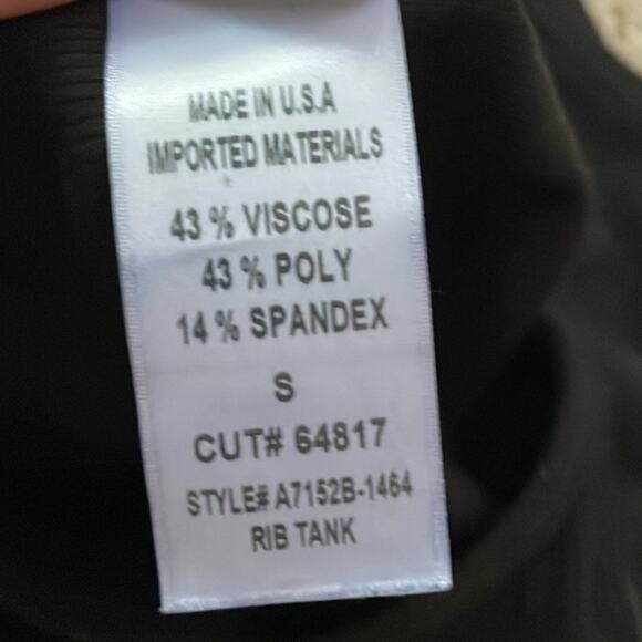 Agolde Ribbed Tank Bodysuit Black - Picture 16 of 16